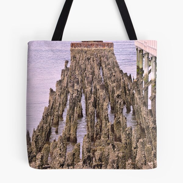 Item preview, Old Railroad Trestle Pilings designed and sold by LisaWootenPhoto.