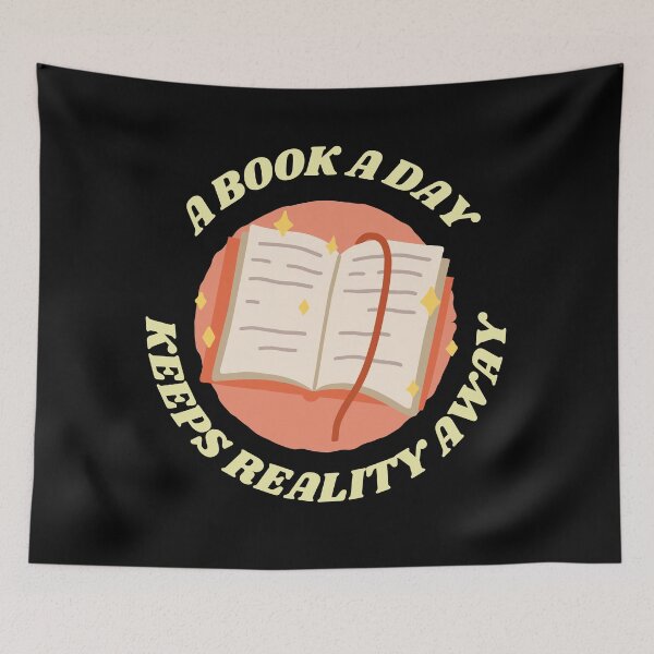 Item preview, A Book  A Day Keeps Reality Away designed and sold by syarifahrasul.