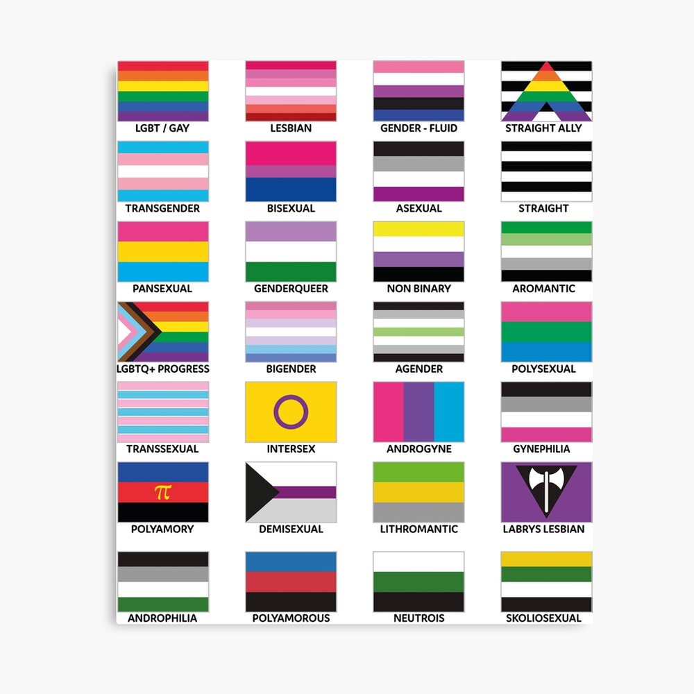 LGBT FLAGS Photographic Print