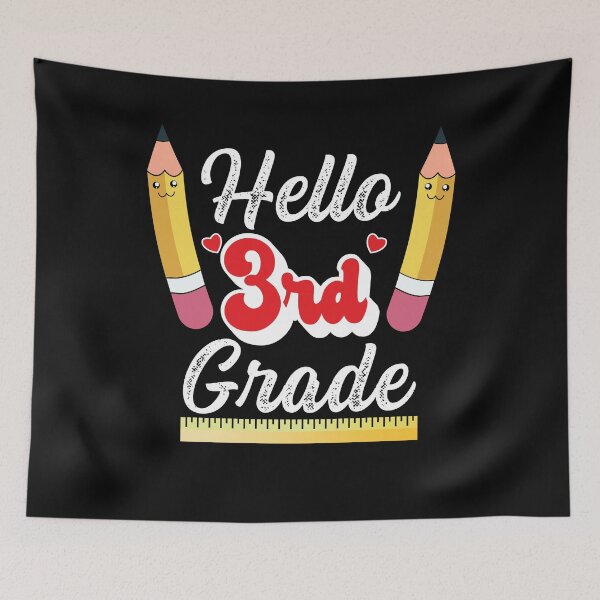 Item preview, Hello 3rd Grade Back to School Design for Teacher or Kids designed and sold by ZzCorezZ.
