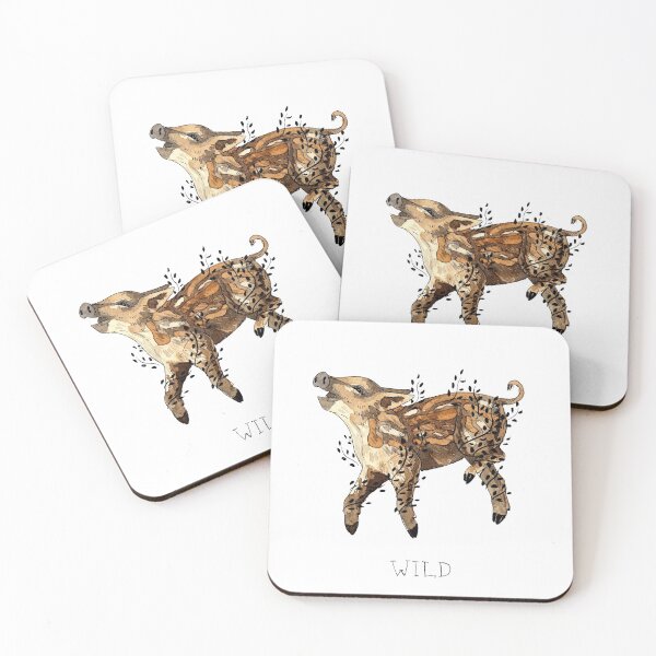 Item preview, Wild Boar Watercolour Illustration  designed and sold by Elliezart.