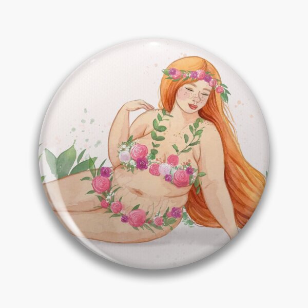 Item preview, Beautiful floral body positive artwork by Bopo watercolour  designed and sold by BopoWatercolour.