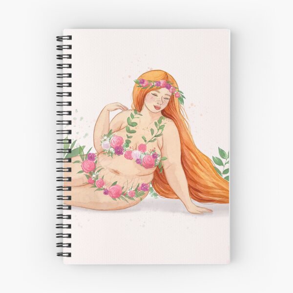 Item preview, Beautiful floral body positive artwork by Bopo watercolour  designed and sold by BopoWatercolour.