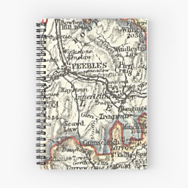 Item preview, INNERLEITHEN & surrounding area map 1899 designed and sold by yourscotland.