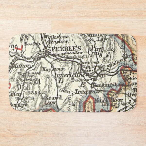 Item preview, INNERLEITHEN & surrounding area map 1899 designed and sold by yourscotland.