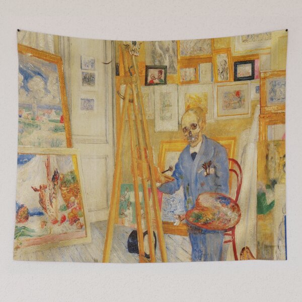 Item preview, The Skeleton Painter-James Ensor designed and sold by LexBauer.