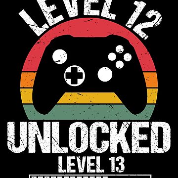 Level 12 Unlocked svg, 12nd Birthday svg, Twelve Birthday