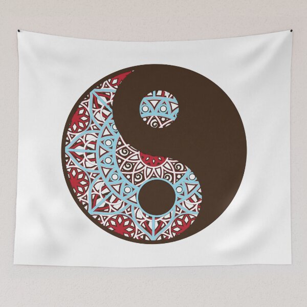 Item preview, Colorful Yin Yang Mandala Paper Cutout designed and sold by KrisSidDesigns.