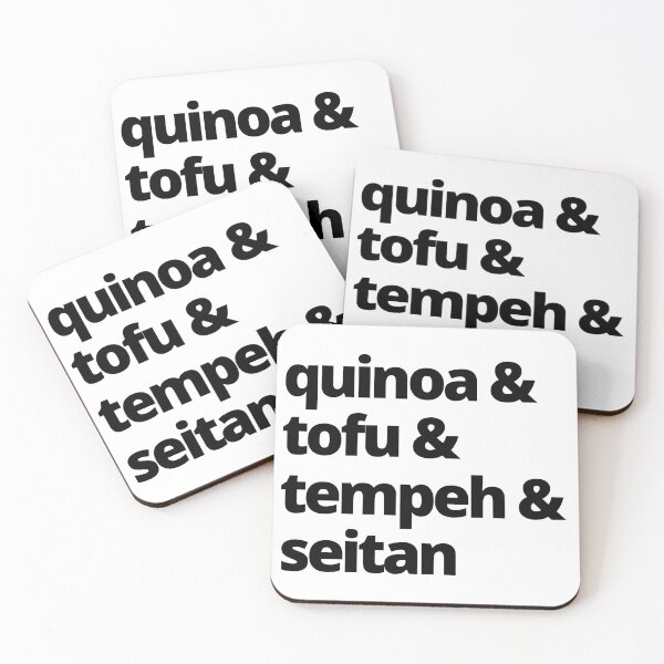 Item preview, Quinoa & Tofu & Tempeh & Seitan designed and sold by CJ Vanderbeek.