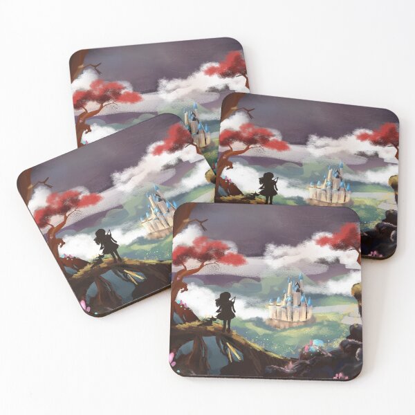 Item preview, Magic Fantasy Mushroom Castle Archer Landscape  designed and sold by LightningParab.