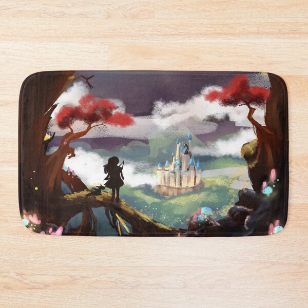Item preview, Magic Fantasy Mushroom Castle Archer Landscape  designed and sold by LightningParab.