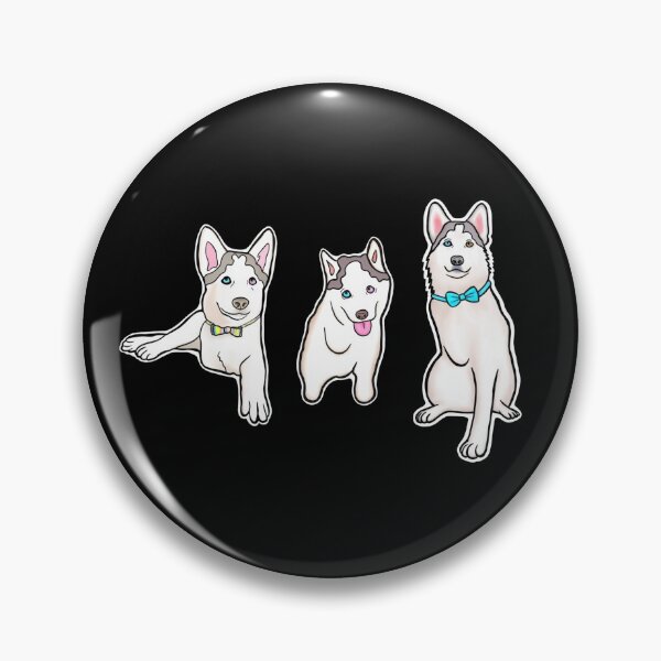 Item preview, Adorable Three-Legged Tripod Husky Pup Mochi  designed and sold by Mochi-Merch.