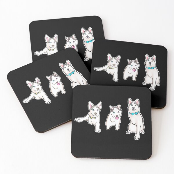 Item preview, Adorable Three-Legged Tripod Husky Pup Mochi  designed and sold by Mochi-Merch.