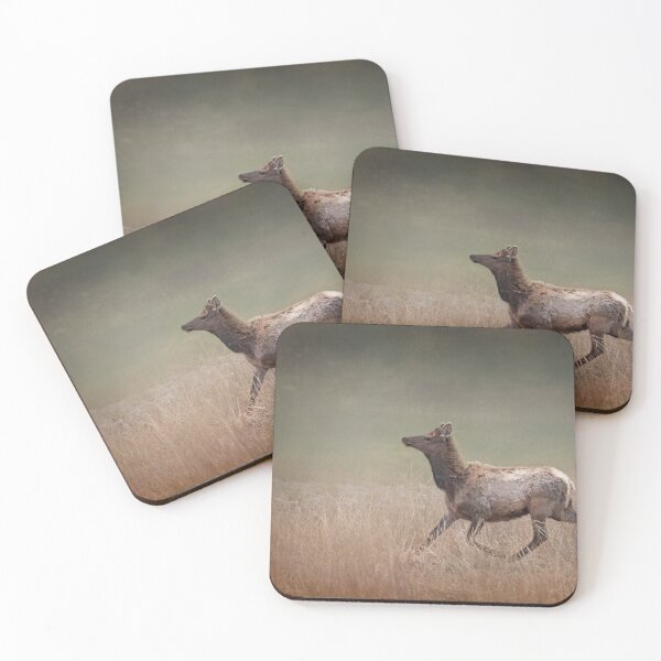 Item preview, Running Elk Yellowstone National Park designed and sold by PhotoArt by Joan Carroll.