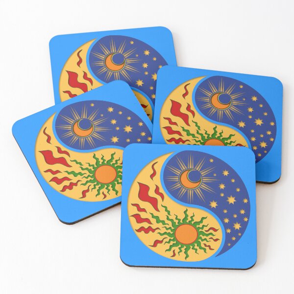 Item preview, Sun and Moon Yin Yang Paper Cutout designed and sold by KrisSidDesigns.