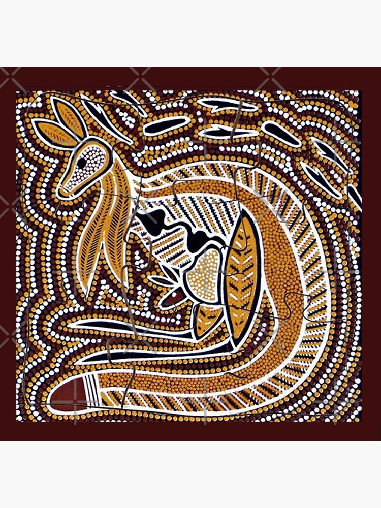 Discover Australian Aboriginal Dot Art Premium Matte Vertical Poster