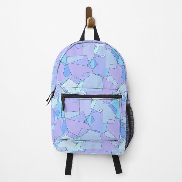Item preview, Geometric pentagons, blues, purples, and turquoises designed and sold by tropicalhen133.