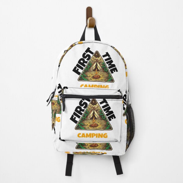 Item preview, First time camping - king of mountain, camping is my retirement plan, camping dad, designed and sold by mr&mrsmalik malik.