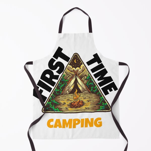 Item preview, First time camping - king of mountain, camping is my retirement plan, camping dad, designed and sold by mr&mrsmalik malik.