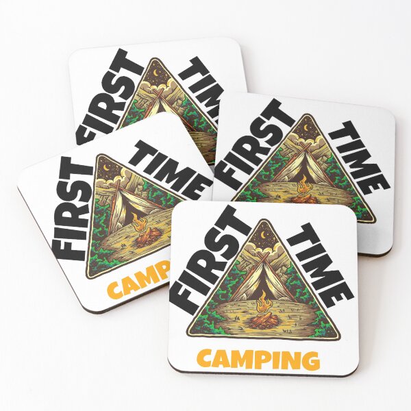 Item preview, First time camping - king of mountain, camping is my retirement plan, camping dad,  designed and sold by mr&mrsmalik malik.