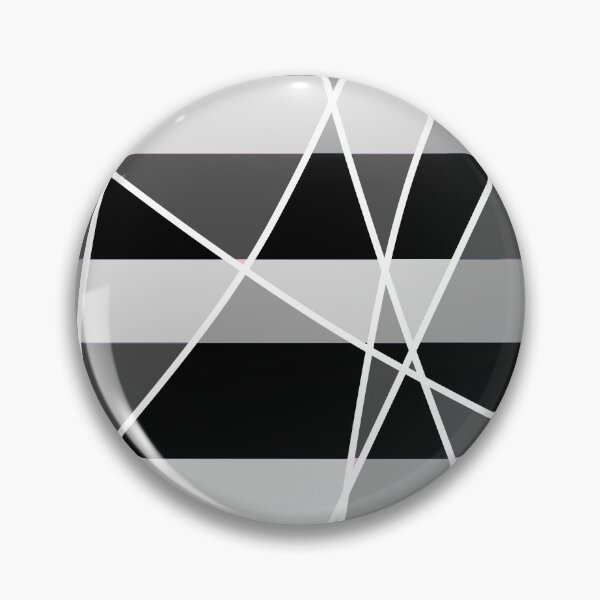 Item preview, Geometric lines, grey and black, with white lines designed and sold by tropicalhen133.
