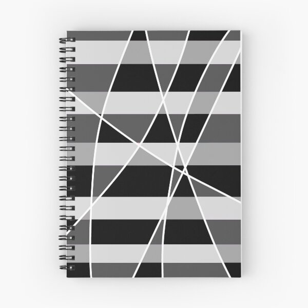 Item preview, Geometric lines, grey and black, with white lines designed and sold by tropicalhen133.