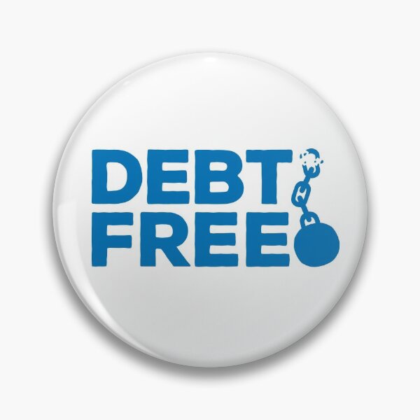 Item preview, Debt Free - Blue - Dave Ramsey designed and sold by sticker-stacker.