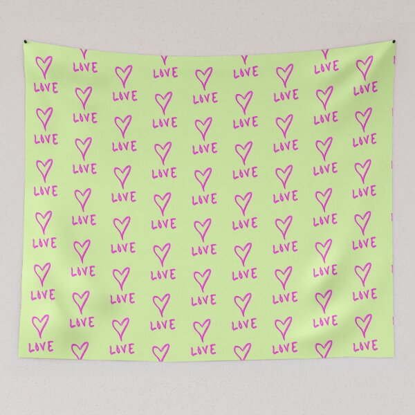 Item preview, Love (with a lime green background) designed and sold by CPArtStudios.