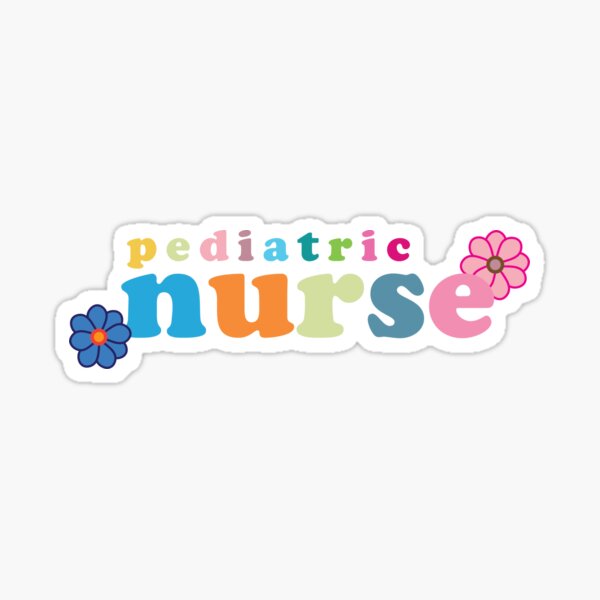 Colorful Nurse Words Vinyl Sticker, Nurse Sticker, Best Friend