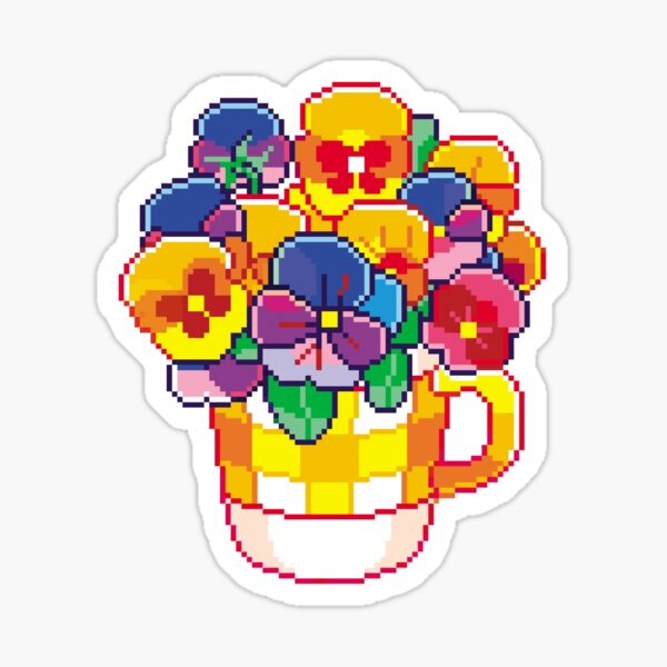 Item preview, Pansy bouquet designed and sold by pixelins.
