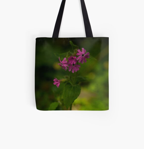 Pink Campion in Prehen Woods, Derry All Over Print Tote Bag