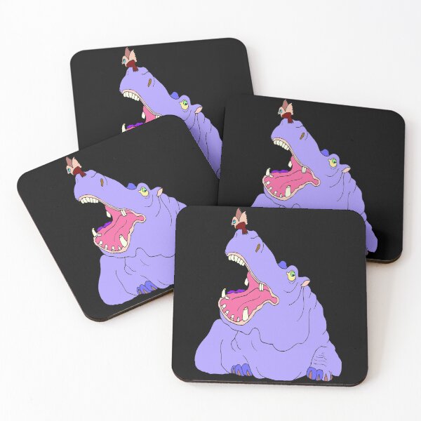 Item preview, HIPPO : Whimsical Cartoon Mammal Psychedelic Pop Art Print designed and sold by posterbobs.