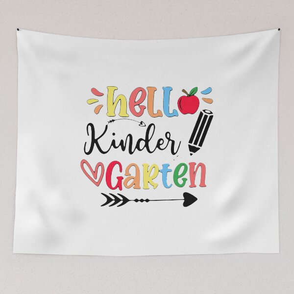 Item preview, Hello Teacher Come Back To School – Kindergarten designed and sold by Tuckerstyle.