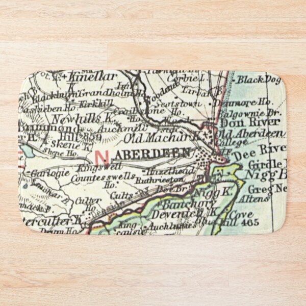 Item preview, ABERDEEN & surrounding area map 1899 designed and sold by yourscotland.