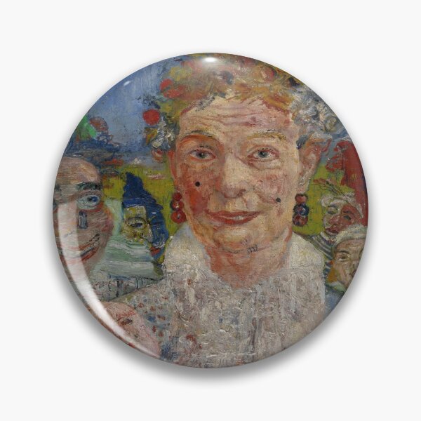 Item preview, Old Woman with Masks (Theatre of Masks)-James Ensor designed and sold by LexBauer.