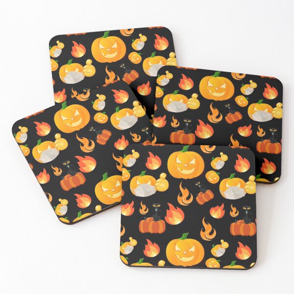 Item preview, Halloween symbols seamless pattern designed and sold by adamtepl.