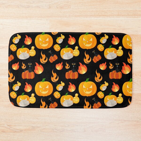 Item preview, Halloween symbols seamless pattern designed and sold by adamtepl.