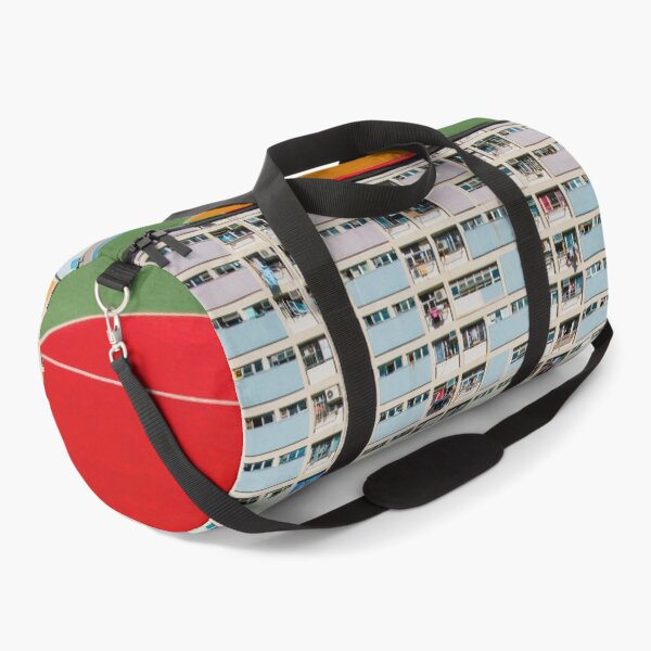 Item preview, Basketball court, HongKong - Colorful rainbow building Facade in Hong Kong - designed and sold by ohaniki.