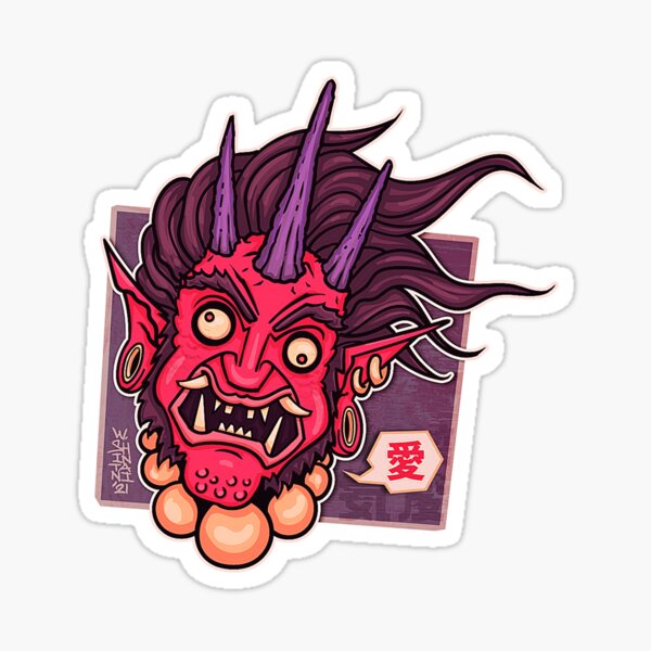 LOVE Oni Sticker