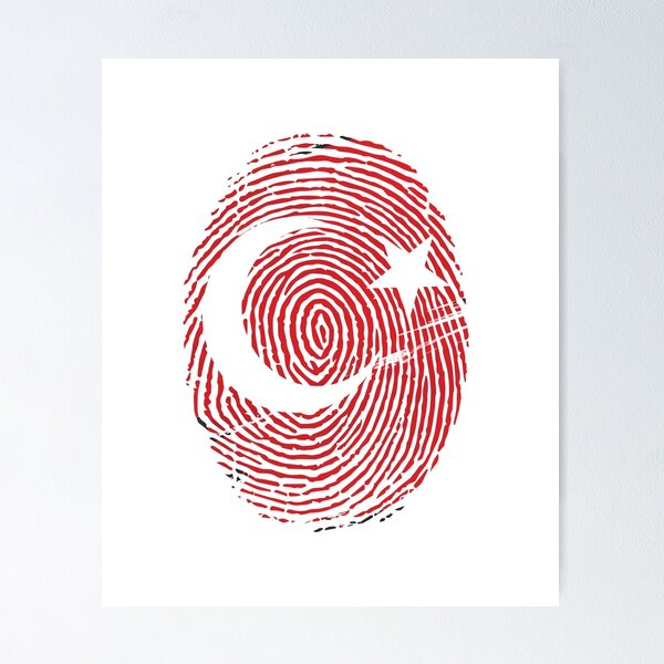 Item preview, I am Proud Turkish from Turkey Fingerprint designed and sold by ArtOneDesign.