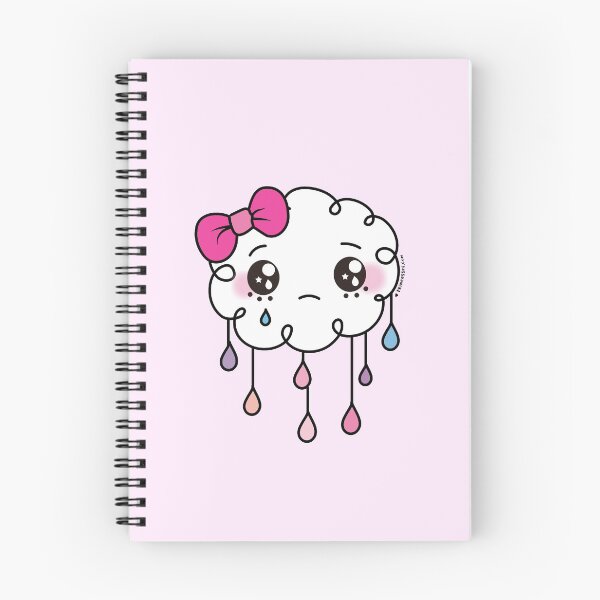 Item preview, sad cloud raindrops, crying cloud, cute kawaii cloud rain designed and sold by princessmi-com.