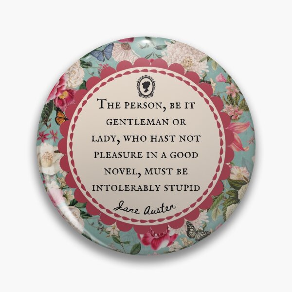 Item preview, Jane Austen, Northanger Abbey, Quote, Intolerably Stupid, Vintage Floral Maximalist designed and sold by CultandObscure.