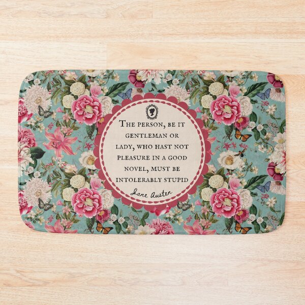 Item preview, Jane Austen, Northanger Abbey, Quote, Intolerably Stupid, Vintage Floral Maximalist designed and sold by CultandObscure.