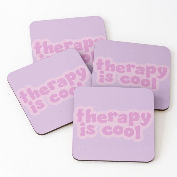 Item preview, Therapy is Cool Pink designed and sold by Gold Star Creative.