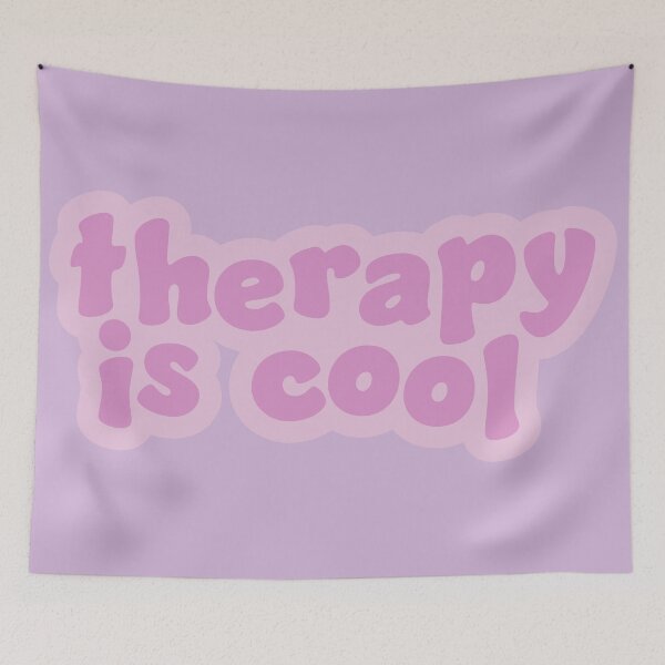 Item preview, Therapy is Cool Pink designed and sold by Gold Star Creative.
