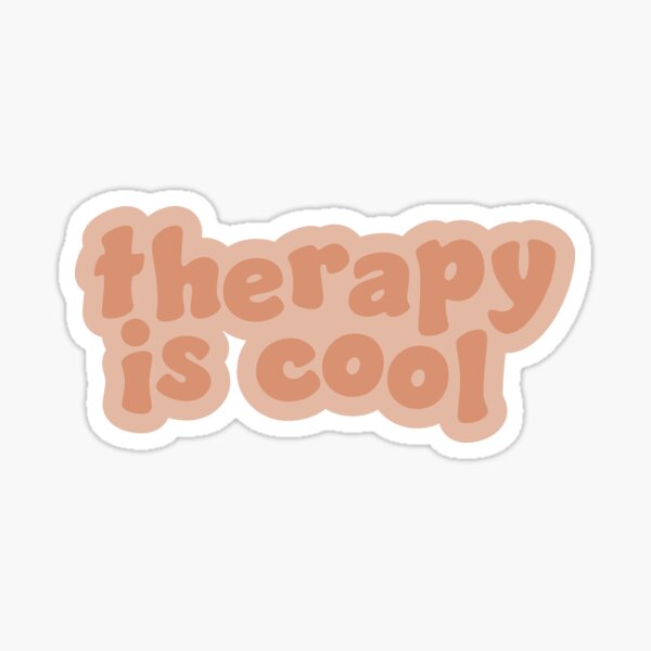 Item preview, Therapy is Cool Coral designed and sold by Gold Star Creative.