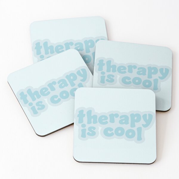 Item preview, Therapy is Cool Blue designed and sold by Gold Star Creative.