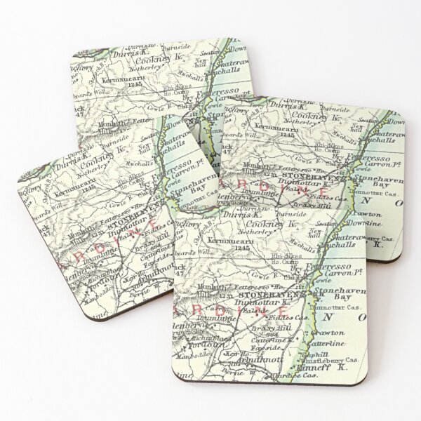 Item preview, STONEHAVEN & surrounding area map 1899 designed and sold by yourscotland.