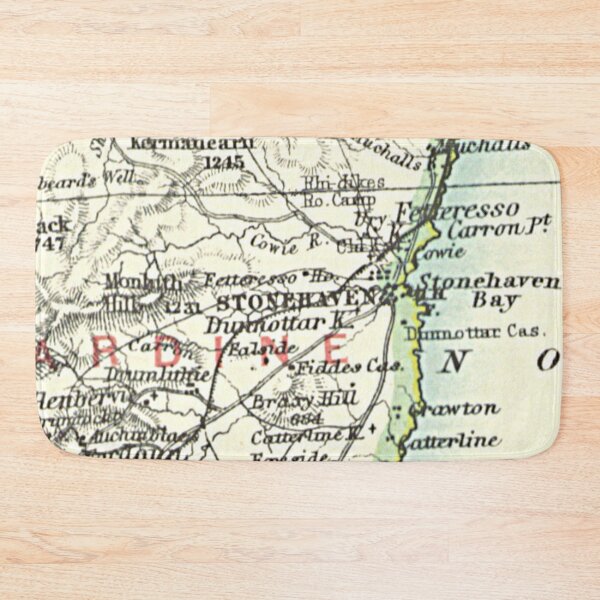 Item preview, STONEHAVEN & surrounding area map 1899 designed and sold by yourscotland.