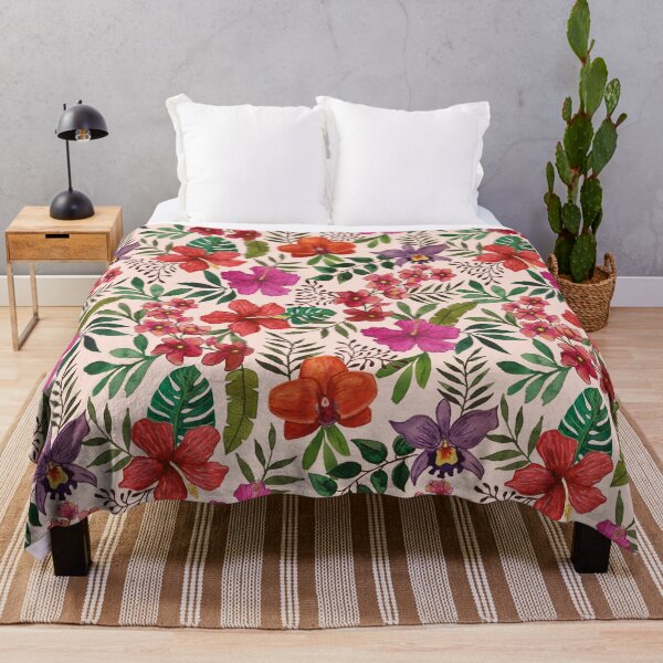 Item preview, Pink Tropical Flower Pattern designed and sold by Lauren Ullrich.